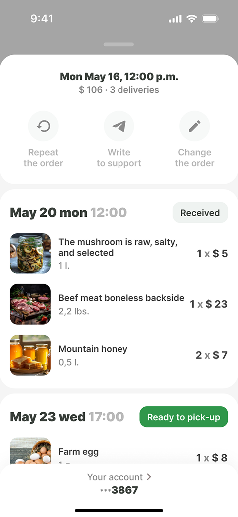 Food delivery app