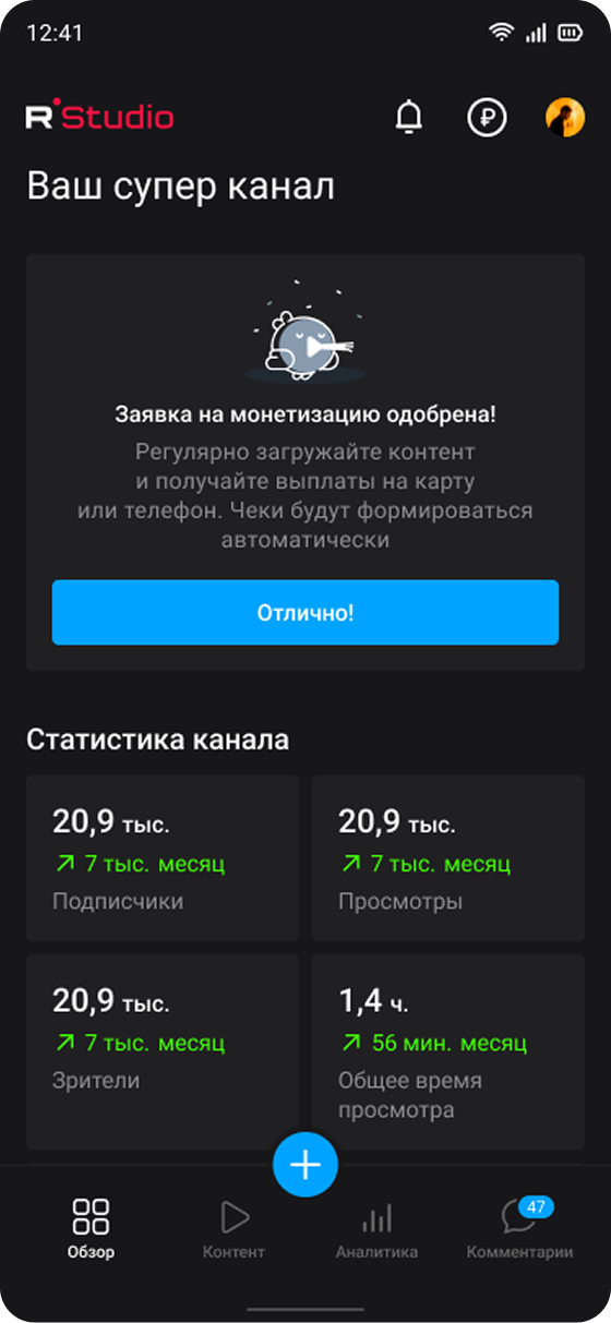 Статус обработки — успешно